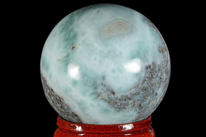 Polished Larimar Sphere - Dominican Republic #168143